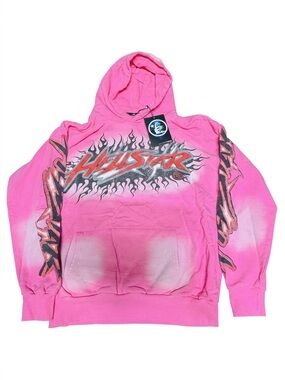 Ed Hardy Hellstar Pink Gradient Hoodie